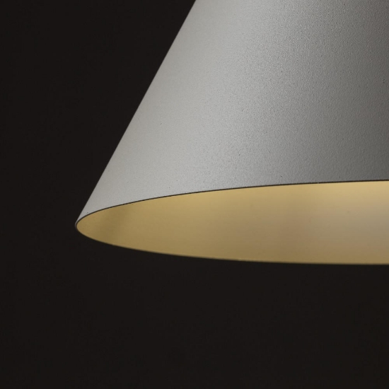 Lampada cono sospensione beige 25cm